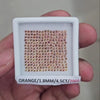 Natural Orange Sapphire unheated Ideal Cut | Round | 1.8mm | Orange Colour - The LabradoriteKing