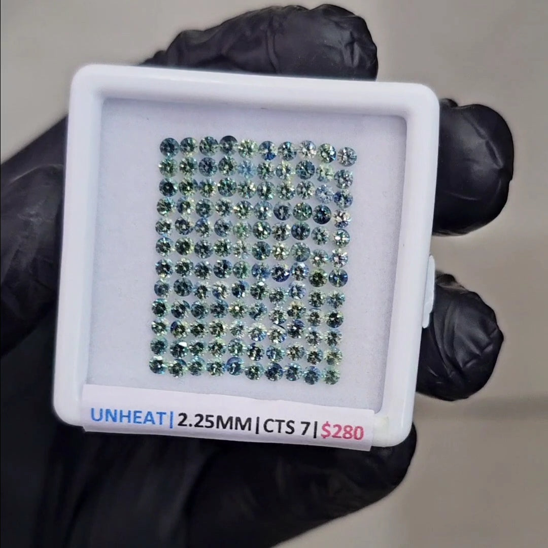 Natural Sapphire unheated Ideal Cut | Round | 2.25mm - The LabradoriteKing