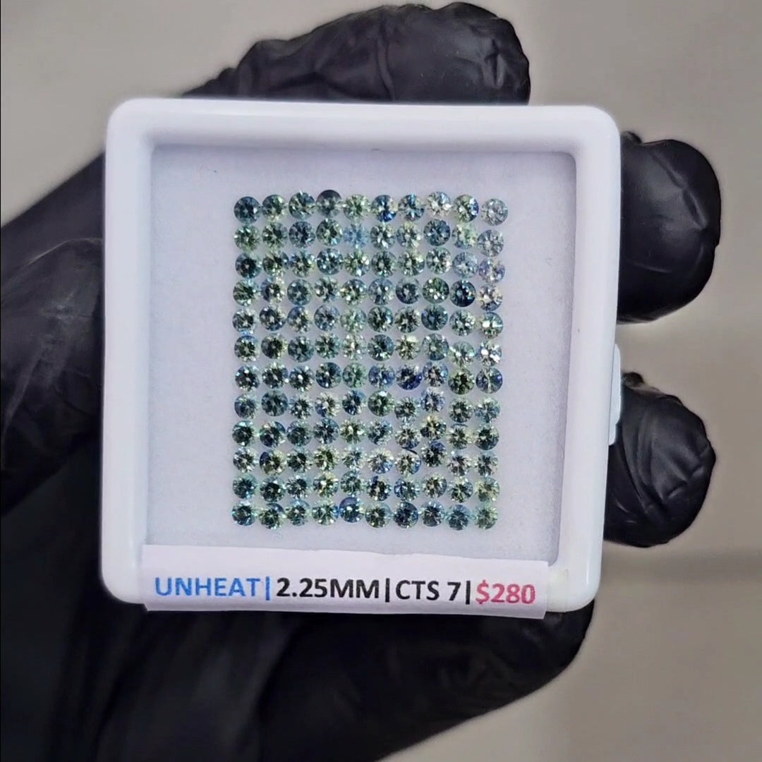 Natural Sapphire unheated Ideal Cut | Round | 2.25mm - The LabradoriteKing