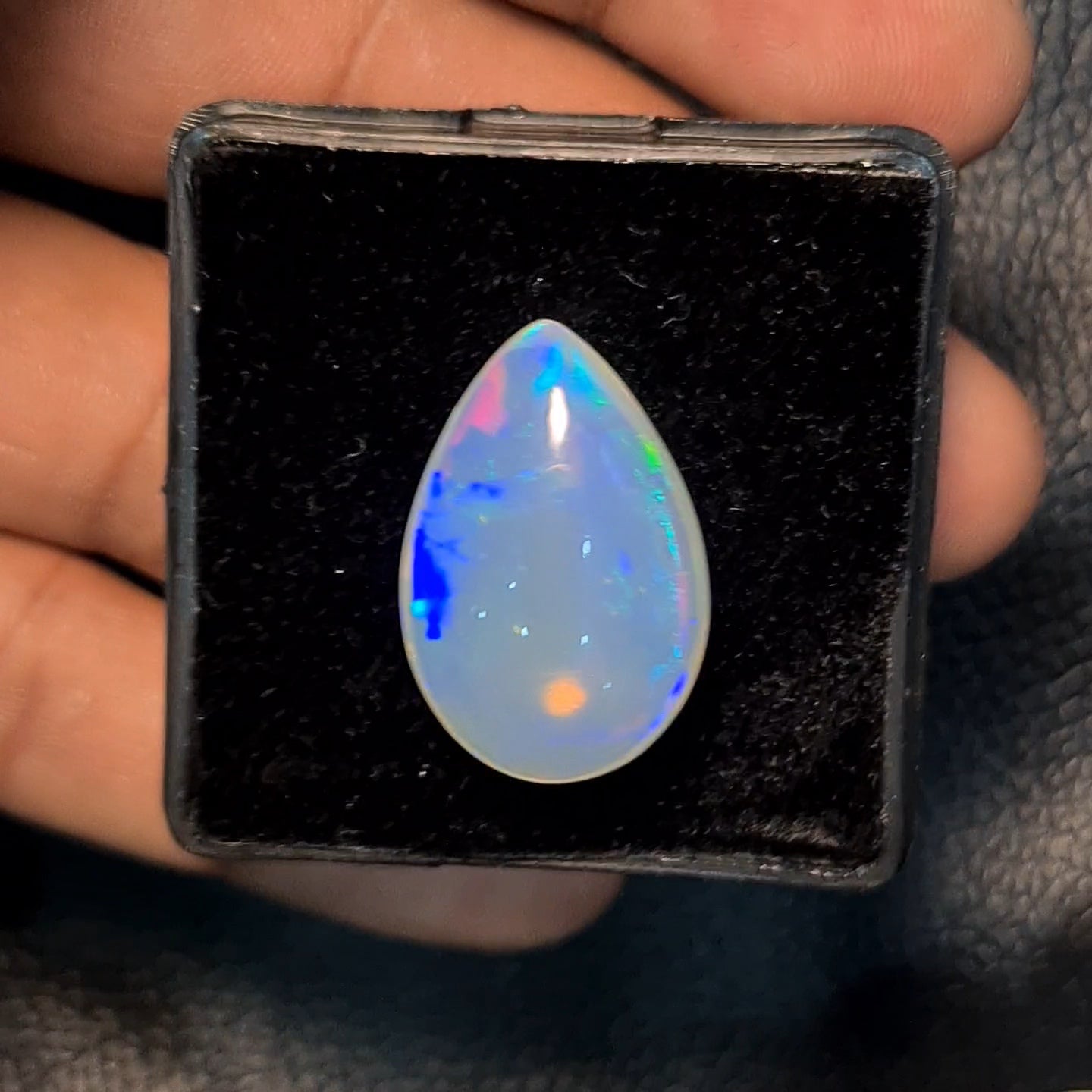 Natural Ethiopian Opal Cabochon | Pear| Size: 24x16mm
