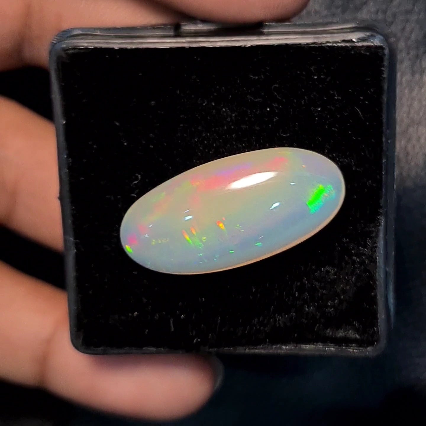 Natural Ethiopian Opal Cabochon | Oval| Size: 27x13mm