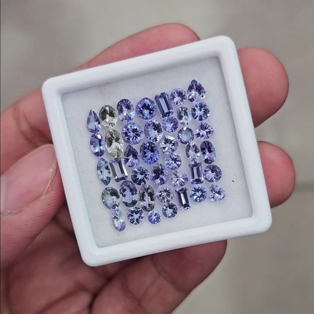 40Pcs Natural Sapphire unheated  | Mix | 3-6mm