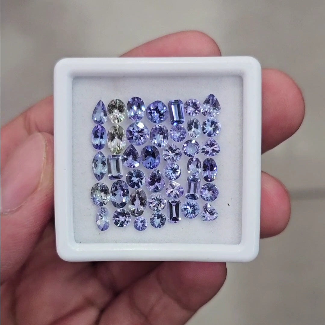 40Pcs Natural Sapphire unheated  | Mix | 3-6mm