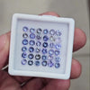 36 Pcs Of Natural Unheated Tanzanite Faceted | Shape: Round| Size: 4mm