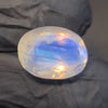 Natural Rainbow Moonstone from India Faceted | Oval| 15x11mm