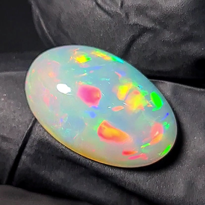 Natural Ethiopian Opal Cabochon | Oval| Size: 19x12mm - The LabradoriteKing