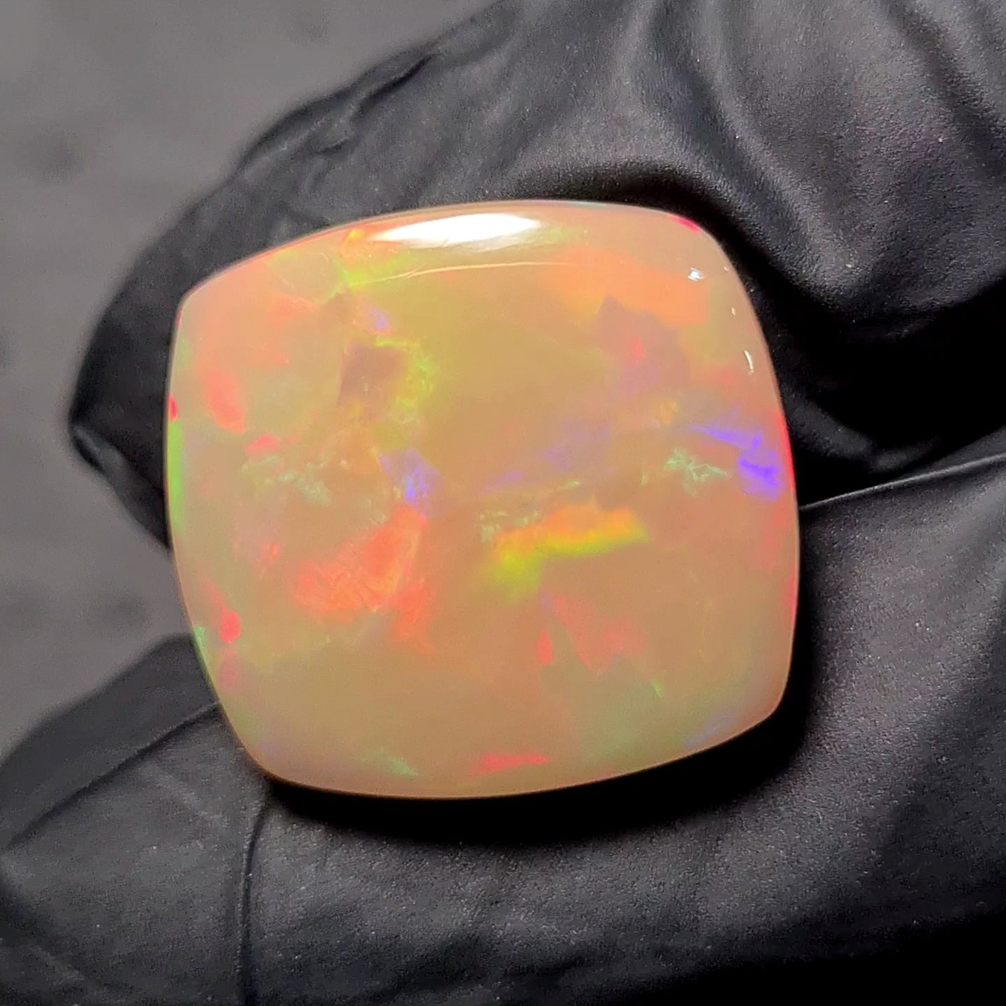 Natural Ethiopian Opal Cabochon | Rectangle| Size: 19x20mm - The LabradoriteKing