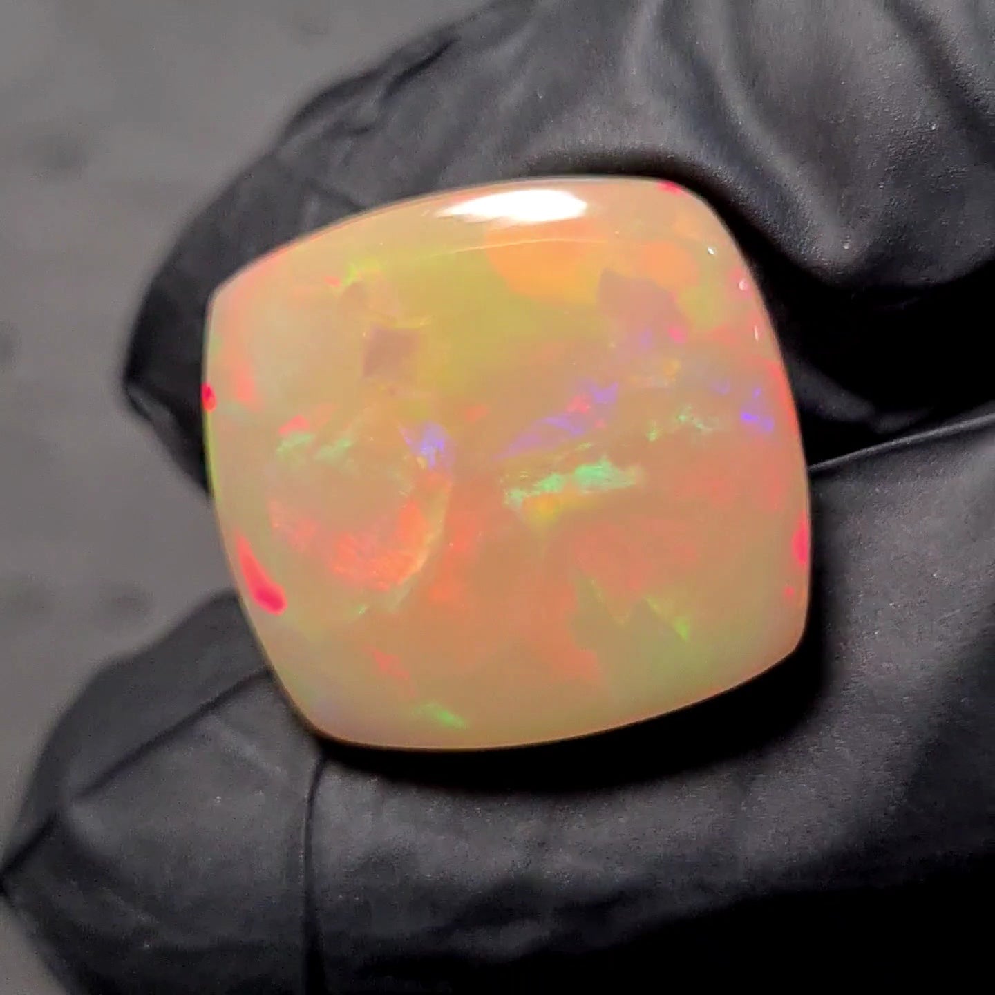 Natural Ethiopian Opal Cabochon | Rectangle| Size: 19x20mm - The LabradoriteKing