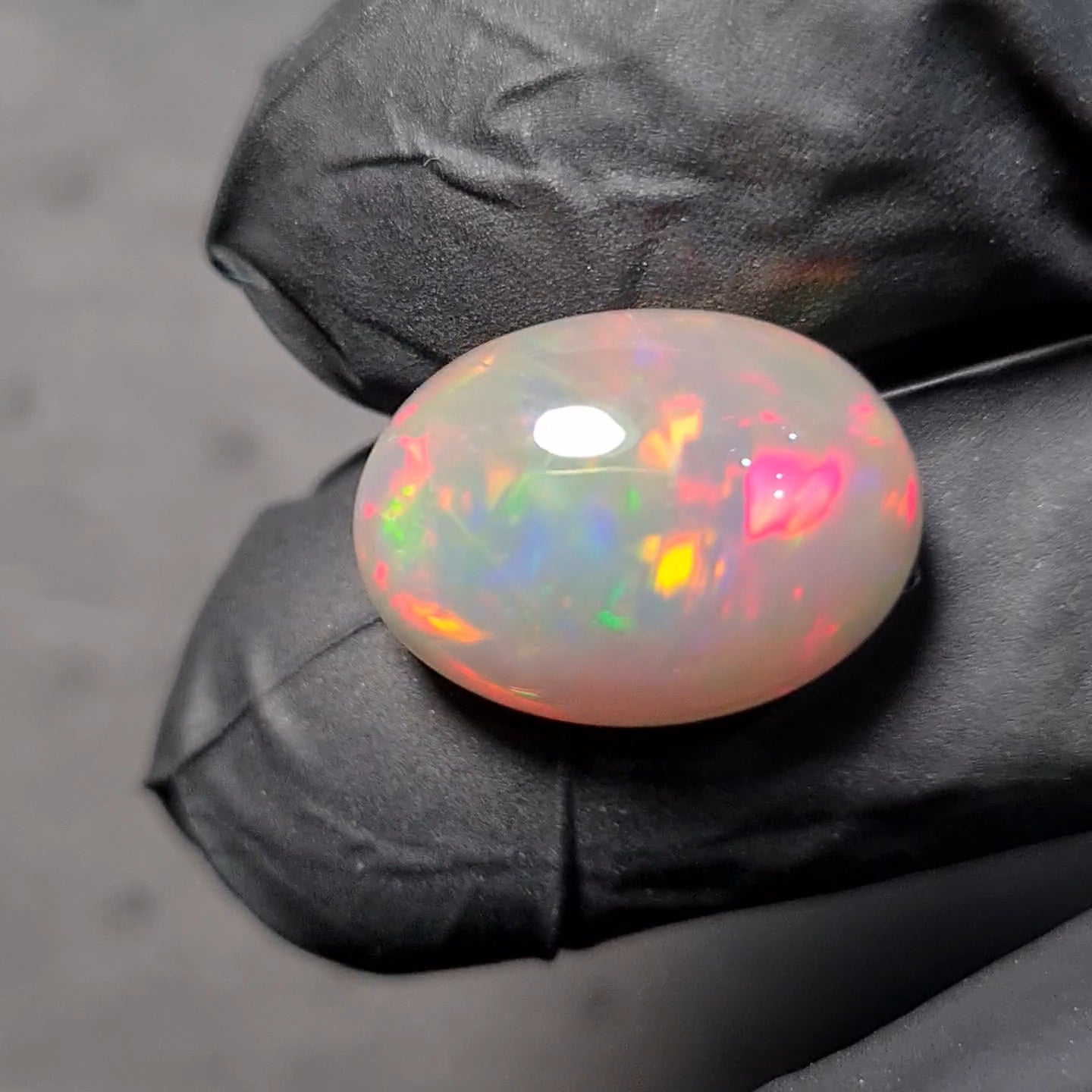 Natural Ethiopian Opal Cabochon | Oval| Size: 16x12mm