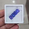 4 Pcs Of Natural Tanzanite Faceted Gemstone |Baguette| Size: 9x7mm - The LabradoriteKing