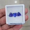 3 Pcs Of Natural Tanzanite Faceted Gemstone |Trillion| Size: 9x9mm - The LabradoriteKing