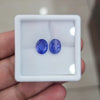 2 Pcs Of Natural Tanzanite Faceted Gemstone | Oval| Size: 10x8mm - The LabradoriteKing