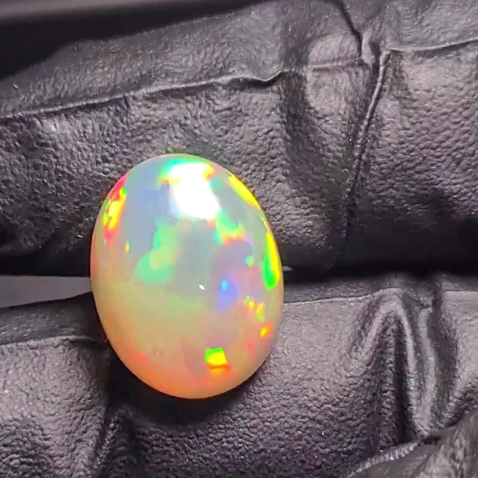 Natural Ethiopian Opal Cabochon | Oval| Size: 19x15mm - The LabradoriteKing