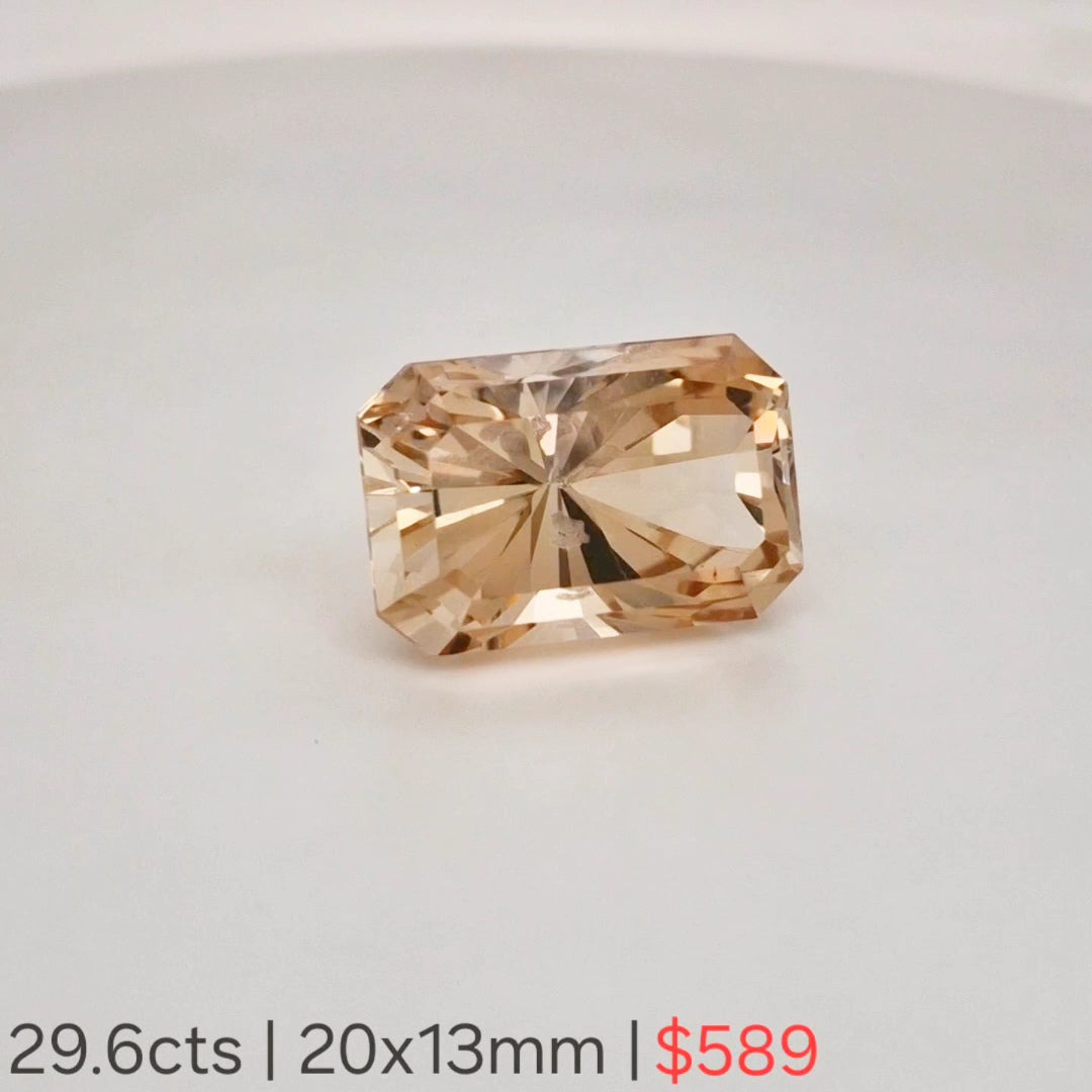 1 Pcs Of Natural Unheat Imperial Quartz Faceted | Rectangle | Size:20x13mm - The LabradoriteKing