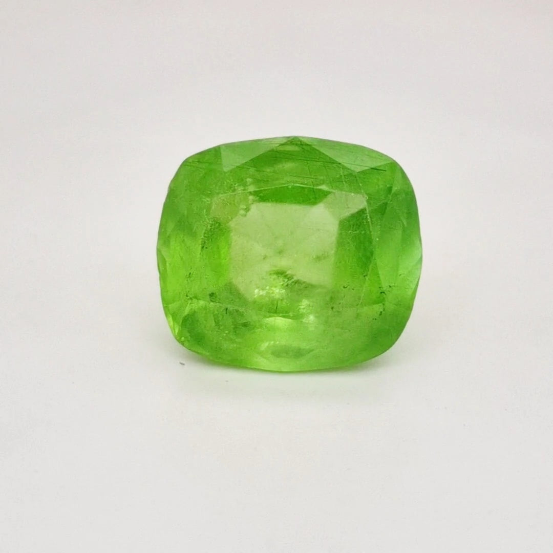 Natural Peridot With Rutile Faceted | Rectangle | Size: 17x15mm - The LabradoriteKing