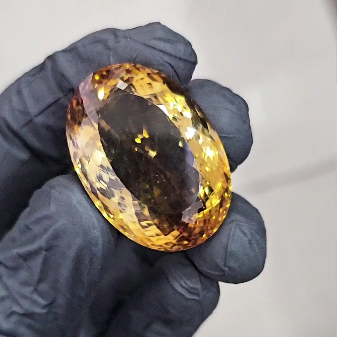 Natural Big Size Citrine |  Size: 33x24mm | Flawless Clarity Top Quality - The LabradoriteKing