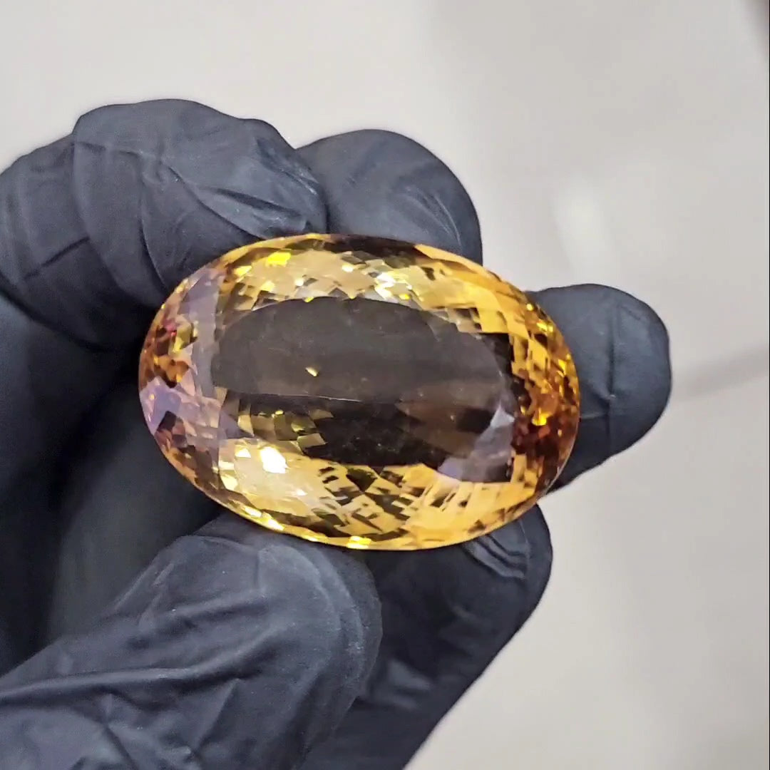 Natural Big Size Citrine |  Size: 33x24mm | Flawless Clarity Top Quality - The LabradoriteKing