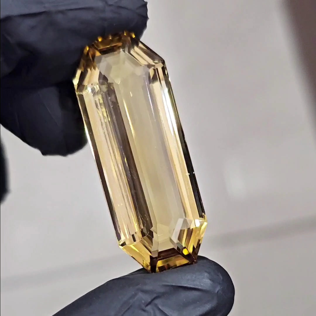 Natural Big Size Citrine |  Size: 42x16mm | Flawless Clarity Top Quality - The LabradoriteKing