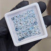 38Pcs of Natural Aquamarine Faceted  | Eye/loupe clean | Mix | Size: 4x8mm - The LabradoriteKing