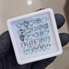 28Pcs of Natural Aquamarine Faceted  | Eye/loupe clean | Mix | Size: 4x8mm - The LabradoriteKing