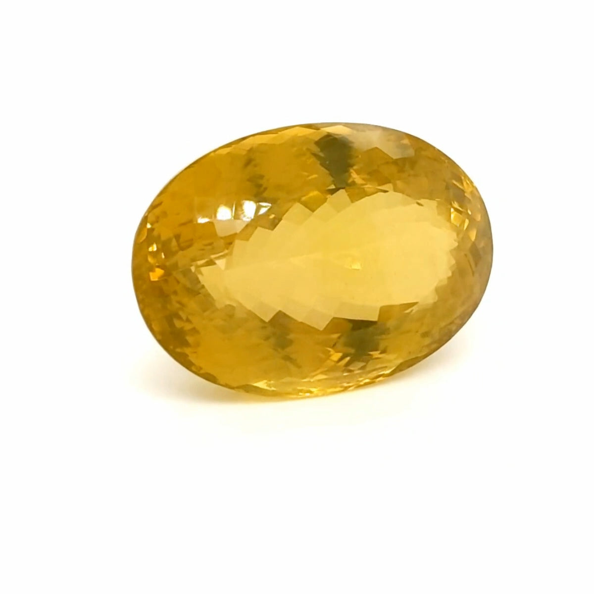 Natural  Lemon Quartz Faceted | Oval | 36x26mm