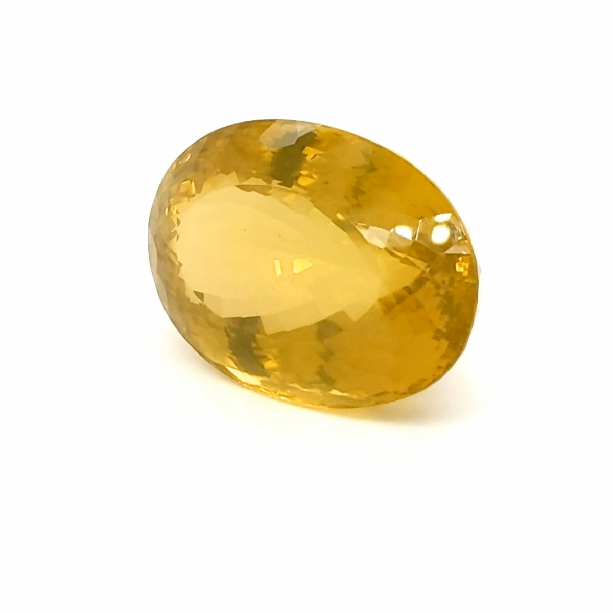 Natural  Lemon Quartz Faceted | Oval | 36x26mm