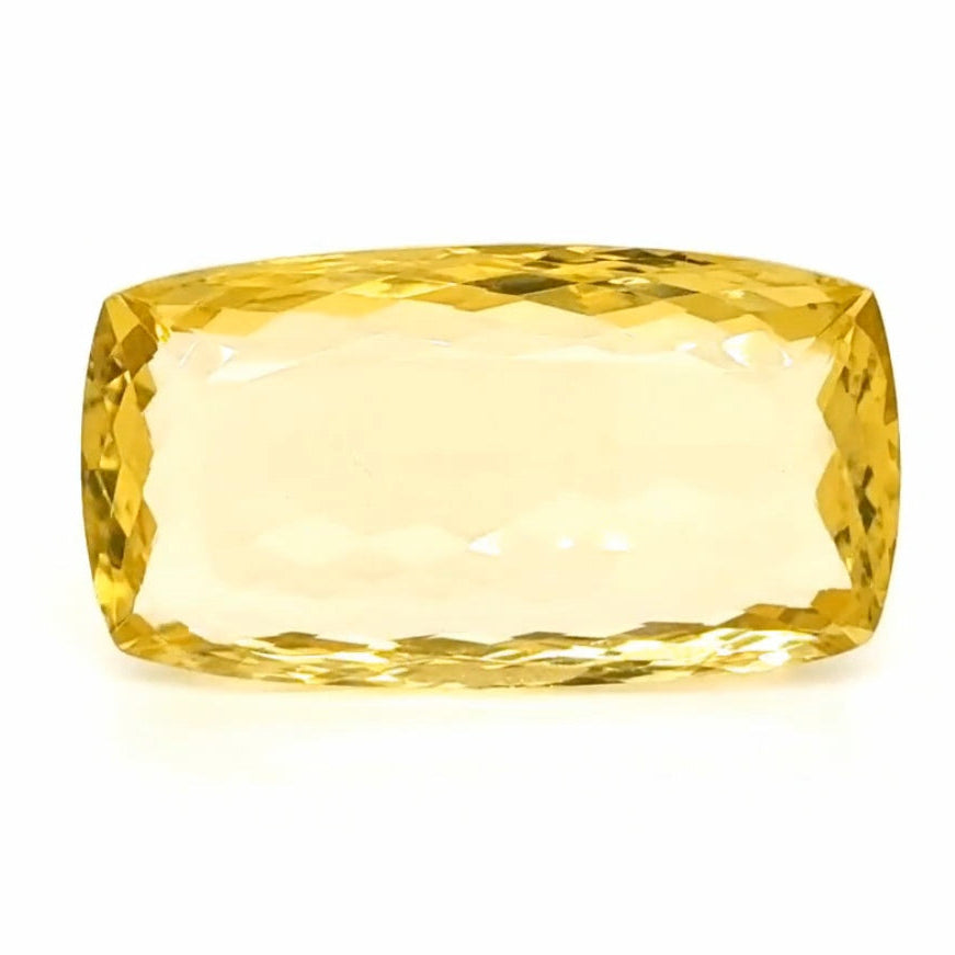 Natural  Lemon Quartz Faceted | Rectangle | 42x23mm
