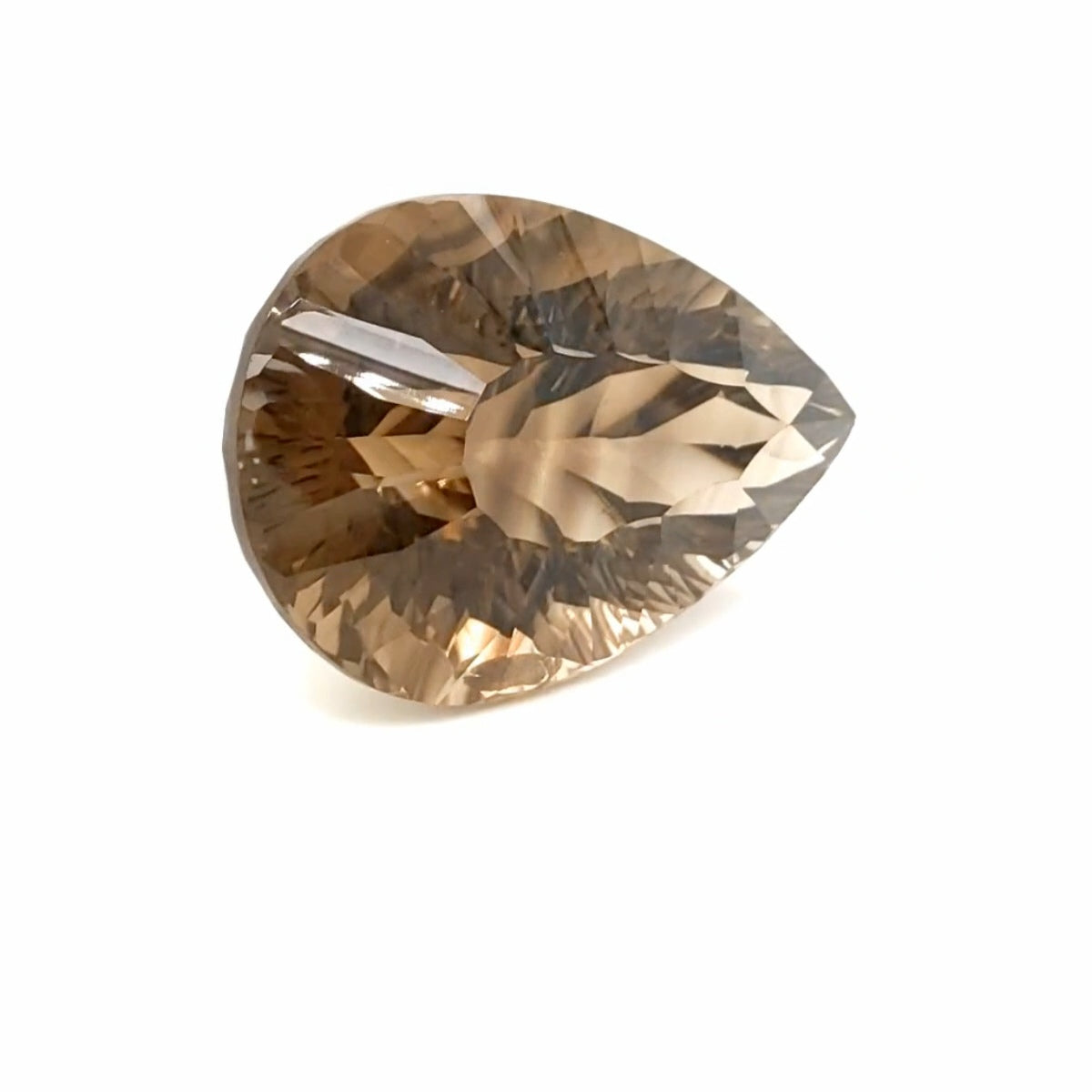Natural Smoky Quartz Concave Cut | Pear | 35x24mm