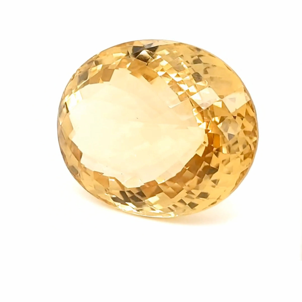 Natural  Citrine Checker Cut | Oval | 35x27mm