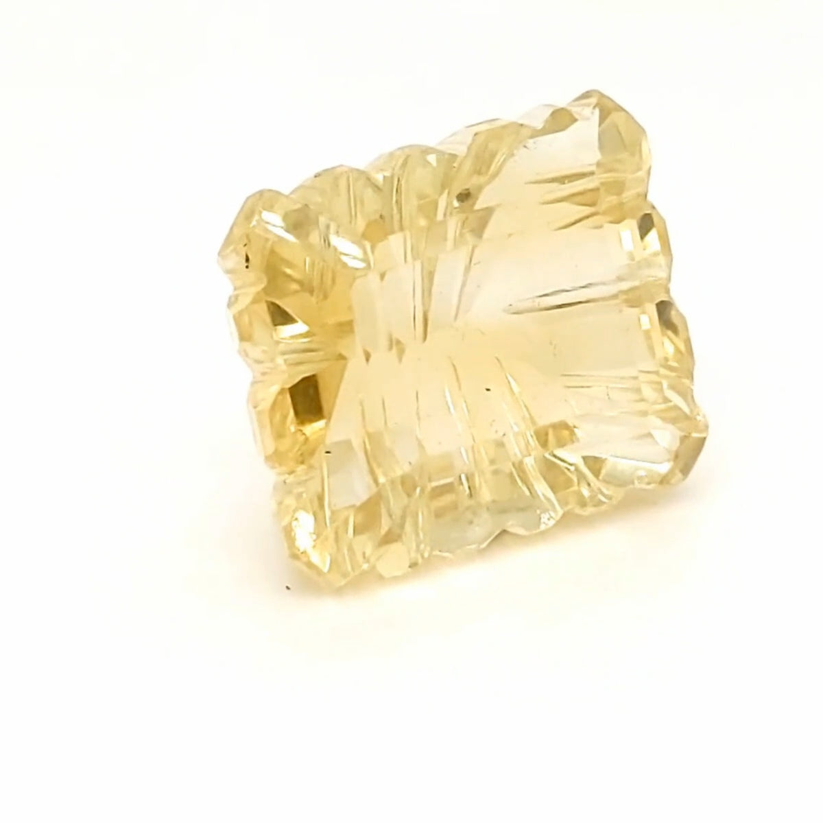 Natural Lemon Quartz Carved | Rectangle | 22x18mm