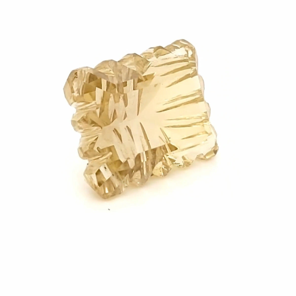 Natural Lemon Quartz Carved | Rectangle |19x15mm