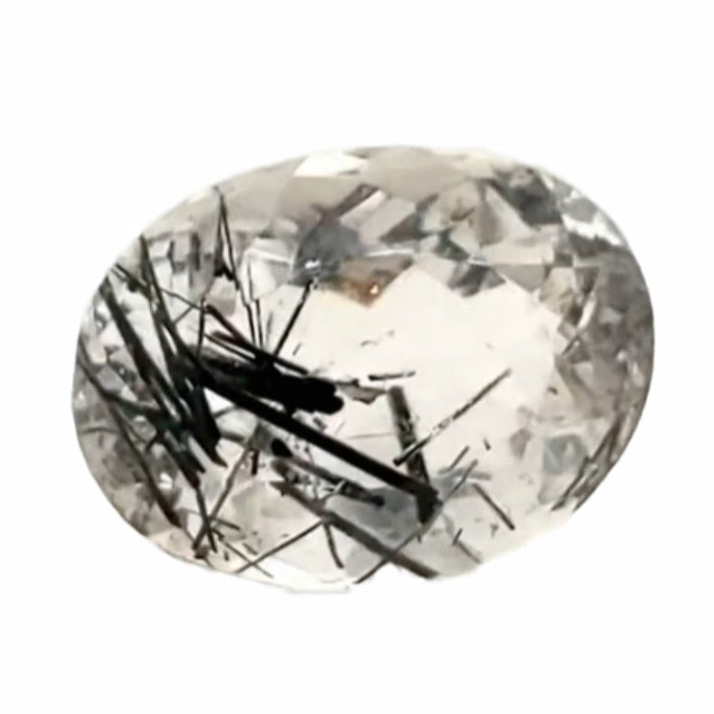 Natural Black Rutile Faceted | Oval | 20x15mm