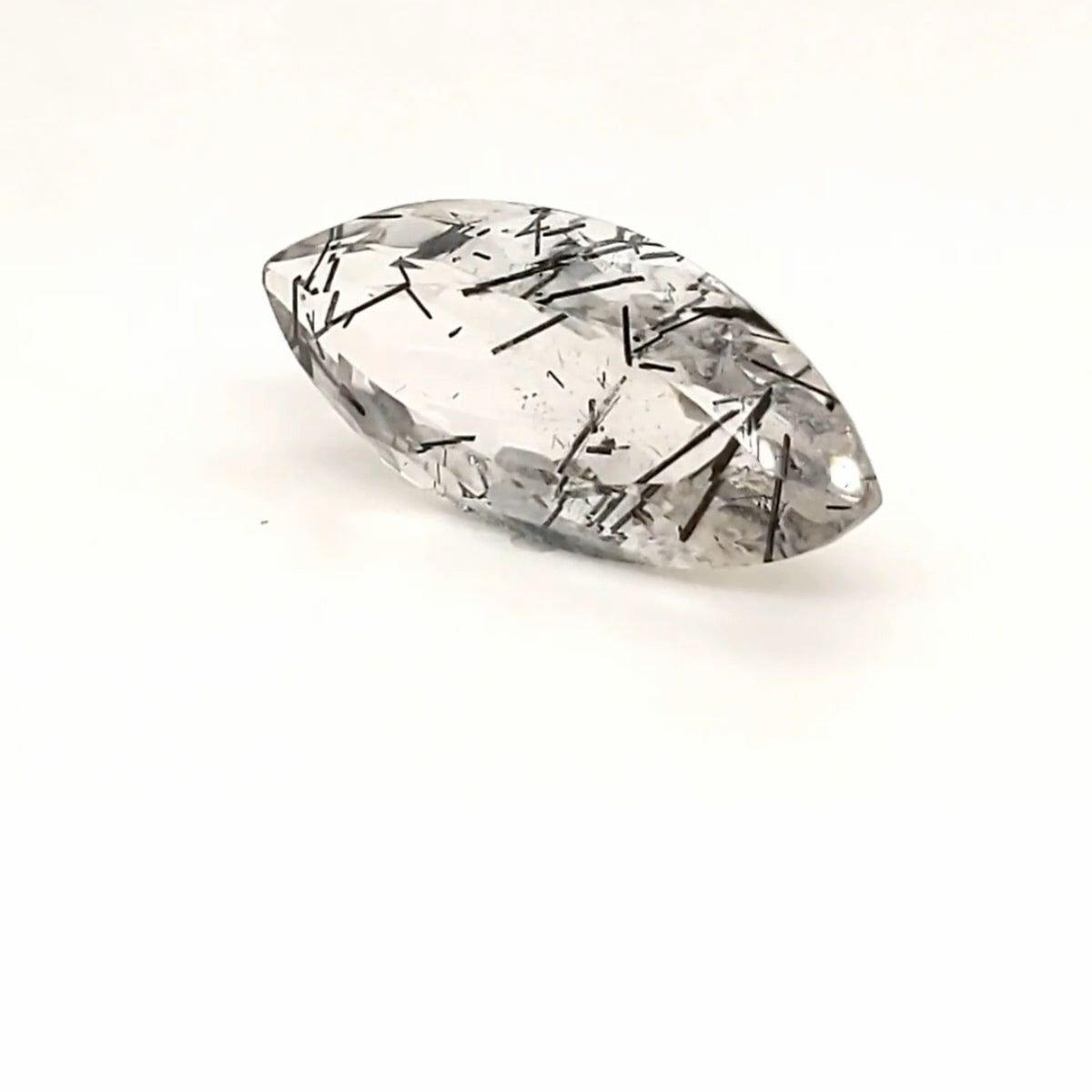 Natural Black Rutile Faceted | Marquise | 26x11mm