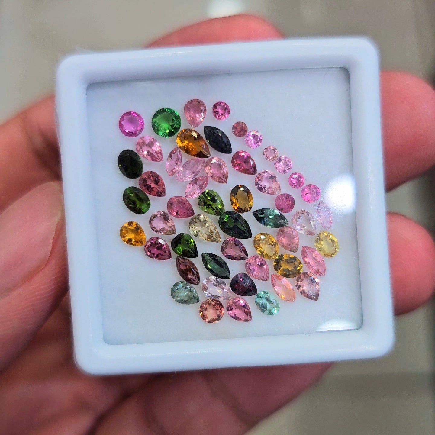 6.7cts Natural Multi Tourmaline Faceted | Mix  | Size:2-5mm | 52Pcs