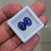 7.8cts Of Natural Tanzanite Cabochons | 10x8mm | Shape: Oval | 2Pcs