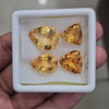 4 Pcs Of Natural Citrine Faceted | Mix Shape | Size: 13-19mm
