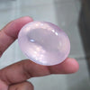 Natural Rose Quartz Faceted Jumbo Unheated | Oval | Size: 48x38mm