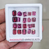20 Pcs of Natural Rhodolite Garnet Faceted | Mix| Size: 3-6mm