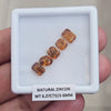 5 Pcs Natural Zircon Faceted Ceylon Unheated| Oval & Rectangle | Size: 5-6mm