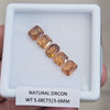 5 Pcs Natural Zircon Faceted Ceylon Unheated| Oval & Rectangle | Size: 6x5mm