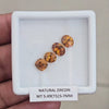 4 Pcs Natural Zircon Faceted Ceylon Unheated| Oval & Square | Size: 5-7mm