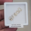 5 Pcs Natural Zircon Faceted Ceylon Unheated| Oval & Rectangle | Size: 6-8mm