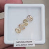 4 Pcs Natural Zircon Faceted Ceylon Unheated| Oval & Rectangle | Size: 6-7mm