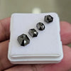 Salt And Pepper Diamonds Earth Mined Rosecut with Flatbacks | Wt: 2.7 Cts | Size: 5-6mm