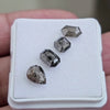Salt And Pepper Diamonds Earth Mined Rosecut with Flatbacks | Wt: 2.5 Cts | Size: 4-7mm