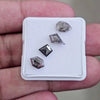 Salt And Pepper Diamonds Earth Mined Rosecut with Flatbacks | Wt: 2.3 Cts | Size: 6-7mm