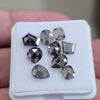Salt And Pepper Diamonds Earth Mined Rosecut with Flatbacks | Wt: 4.9 Cts | Size: 4-6mm
