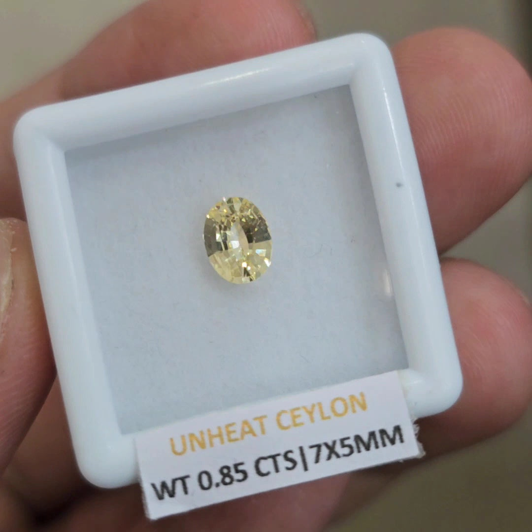 Natural Unheated Sapphire From Ceylon | 7x5mm| Oval