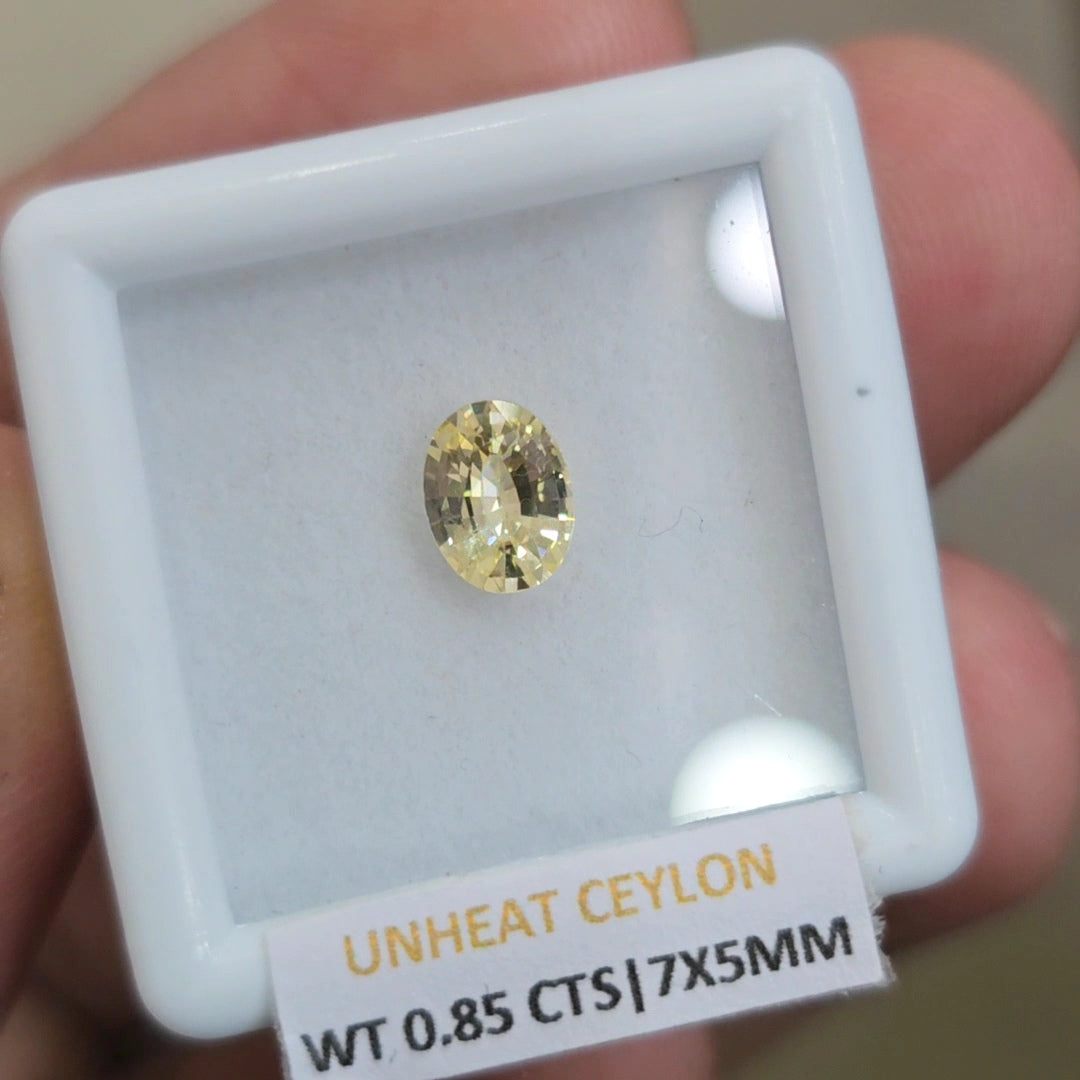 Natural Unheated Sapphire From Ceylon | 7x5mm| Oval