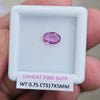 Natural Unheated pink Sapphire From Ceylon | 7x5mm| Oval